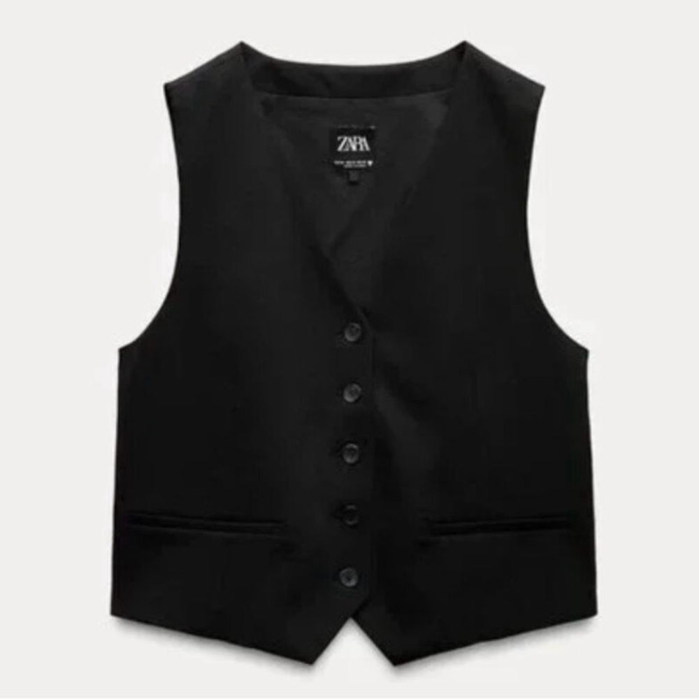 Zara Classic Black Vest